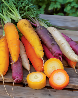 Wortelzaden regenboogmix F1 Daucus Carota eenjarig