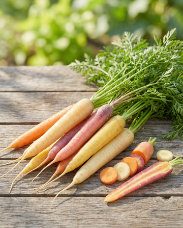 Wortel Rainbow Mix F1 (Daucus carota) – eenjarige groentezaden van SeedsChoice