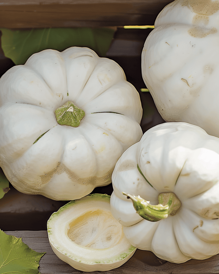 Patisson wit zaden (Cucurbita pepo) – eenjarige groente