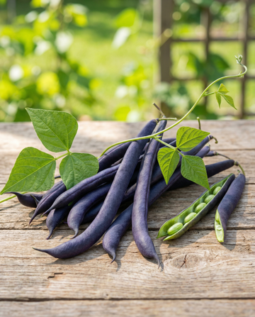 Pronkboon Blauhilde (Phaseolus vulgaris) – eenjarige groentezaden van SeedsChoice