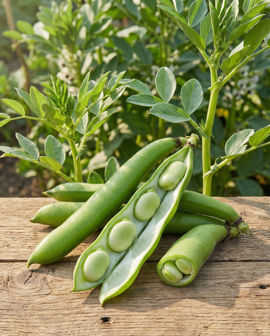 Tuinboon Witkiem (Vicia faba) – eenjarige groentezaden van SeedsChoice