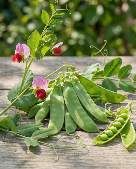 Suikererwten Grijze Roodbloeiende (Pisum sativum) – eenjarige groentezaden van SeedsChoice