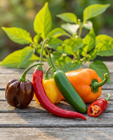 Peper Mixture Mix 5 Varieties zaden (Capsicum annuum) – eenjarige groente
