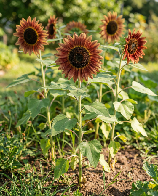 Zonnebloem Sunset Mixed (Helianthus annuus) – eenjarige bloemenzaden van SeedsChoice