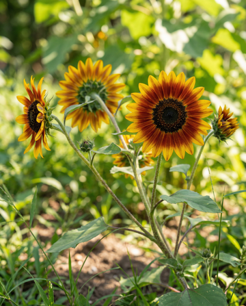 Zonnebloem Ring Of Fire (Helianthus annuus) – eenjarige bloemenzaden van SeedsChoice
