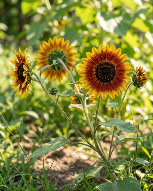 Zonnebloem Ring Of Fire (Helianthus annuus) – eenjarige bloemenzaden van SeedsChoice
