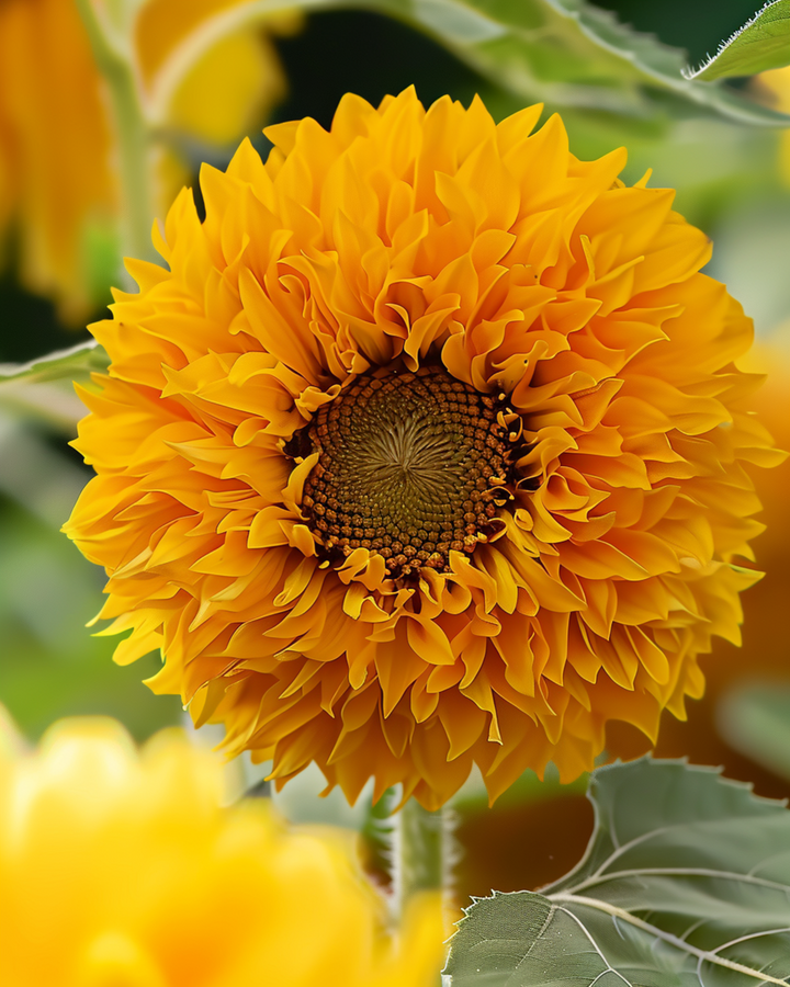 Zonnebloem Sungold Double Dwarf zaden (Helianthus annuus) – eenjarige bloem
