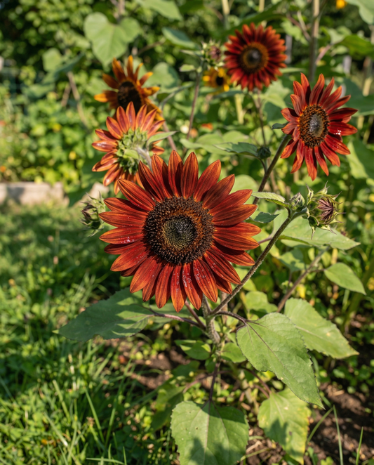 Zonnebloem Moulin Rouge (Helianthus annuus) – eenjarige bloemenzaden van SeedsChoice