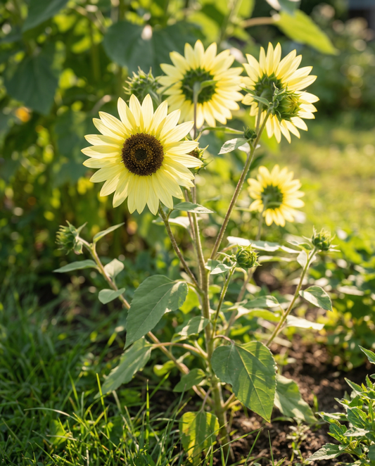 Zonnebloem Lemon Queen (Helianthus annuus) – eenjarige bloemenzaden van SeedsChoice