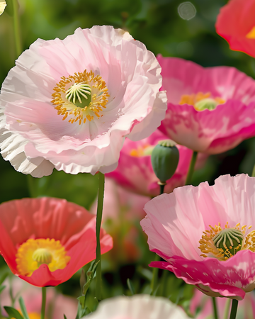 Shirley Poppy Mixed Colours 75cm (Papaver rhoeas) – eenjarige bloemenzaden van SeedsChoice