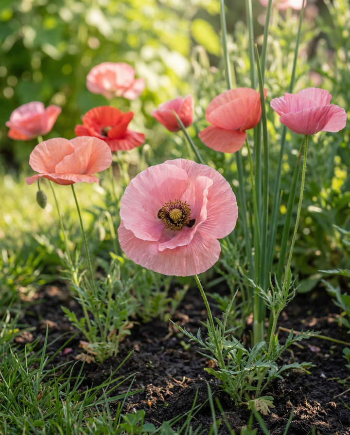 Shirley Poppy Mixed Colours 75cm zaden (Papaver rhoeas) – eenjarige bloem