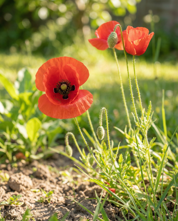 Klaproos Red (Papaver rhoeas) – eenjarige bloemenzaden van SeedsChoice