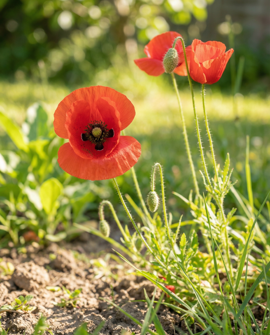 Klaproos Red (Papaver rhoeas) – eenjarige bloemenzaden van SeedsChoice