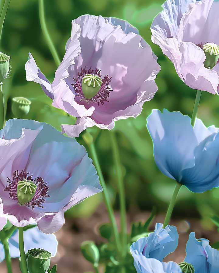 Klaproos Blue 90 Cm Tall zaden – eenjarige bloem