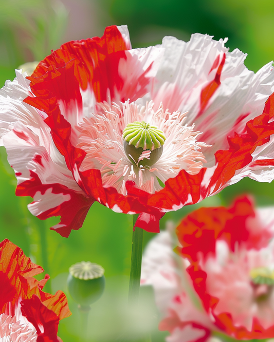 Klaproos Danish Flag – eenjarige bloemenzaden van SeedsChoice