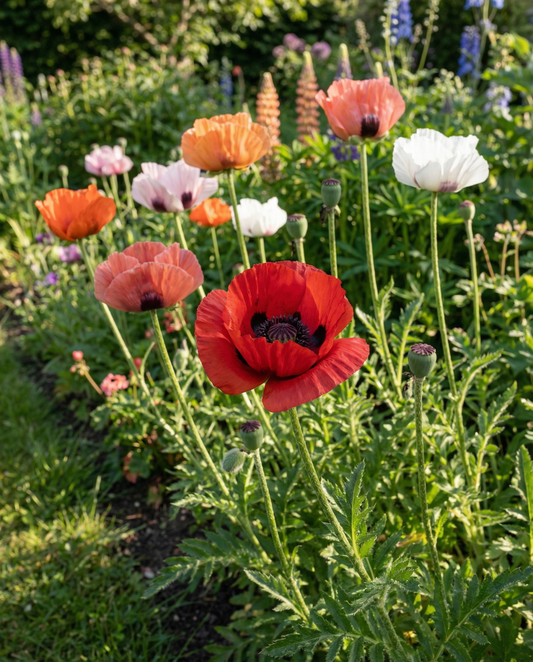 Oosterse papavermix (Papaver orientale) – meerjarige bloemenzaden van SeedsChoice