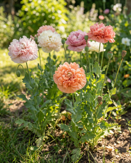 Eenjarige bloemzaden klaproos gemengd eenjarige variëteit