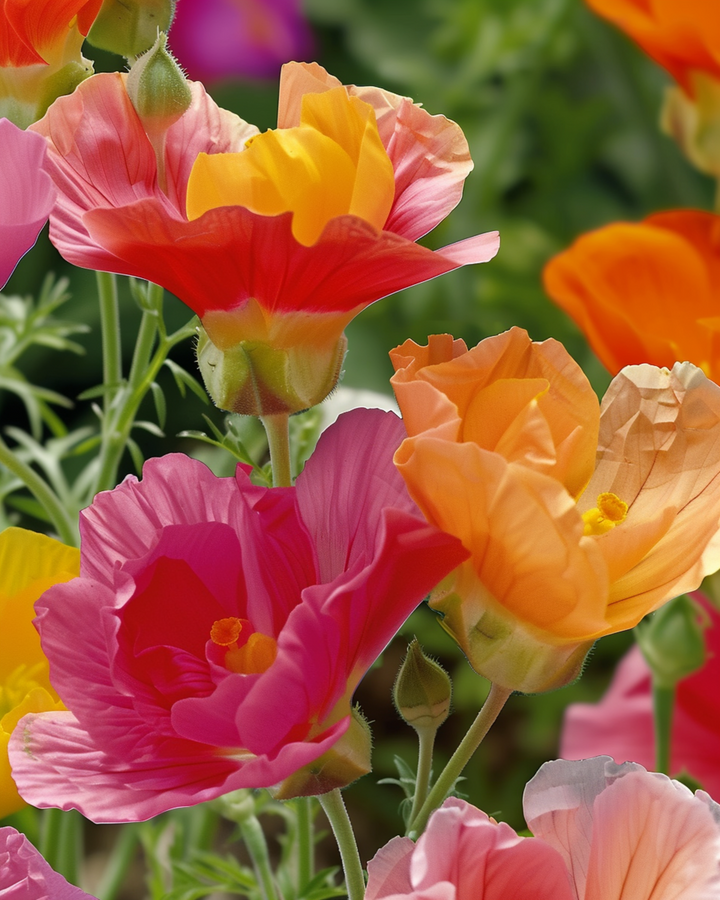 Thai Silk Double Flowered Mix zaden (Eschscholzia californica) – eenjarige bloem