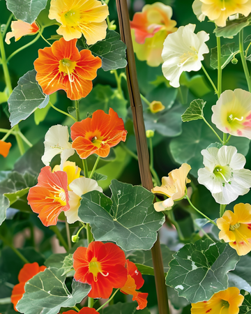 Nasturtium Jewel Of Africa Climber zaden (Tropaeolum majus) – eenjarige klimplant