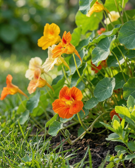 Nasturtium Jewel Of Africa Climber (Tropaeolum majus) – eenjarige klimplant zaden van SeedsChoice