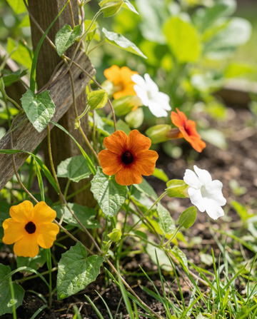 Black Eyed Susan Vine (Thunbergia alata) – eenjarige mix zaden van SeedsChoice