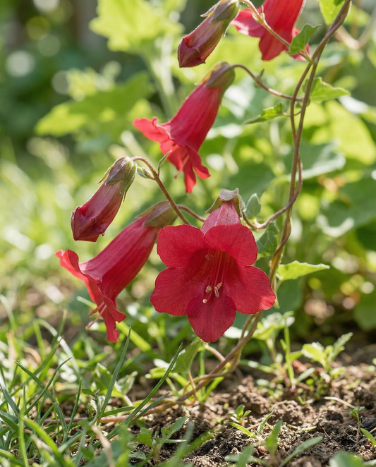 Klimmende leeuwenbek Red Dragon Climber (Asarina wislizensis) – eenjarige klimmer zaden van SeedsChoice