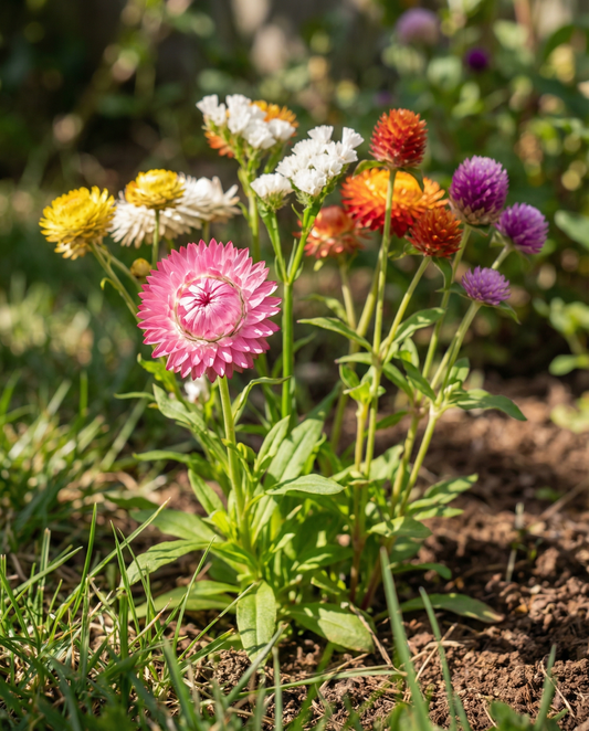 Everlasting Mix For Dried Bouquets 5g – eenjarige bloemenzaden van SeedsChoice