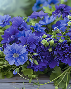 Summerflowers-zaden Royal Blue eenjarige bloemenmix