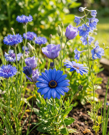 Summerflowers Royal Blue Mix – eenjarige bloemenzaden van SeedsChoice