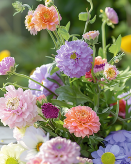 Summerflowers Stunning Pastel-zaden eenjarige bloemenmix pastelbloemen