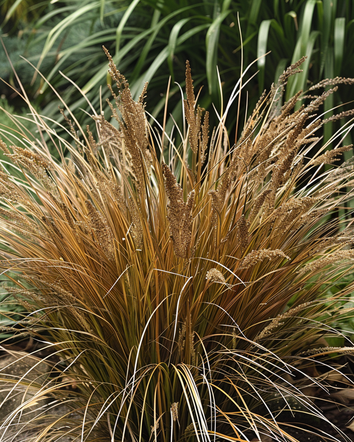 Leatherleaf Sedge Bronco Grass zaden (Carex comans) – meerjarig gras