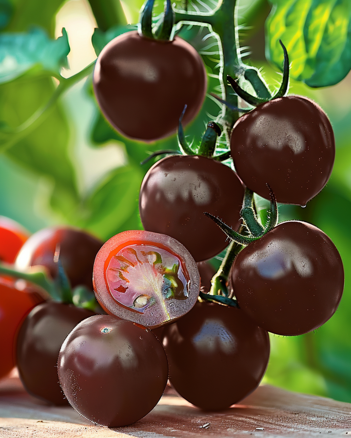 Cherry Tomato Black zaden (Solanum lycopersicum) – eenjarige groente