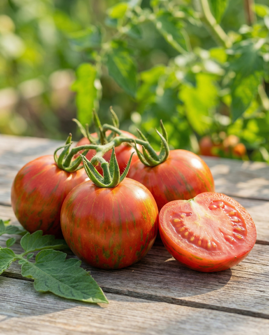 Tomaat Tigerella (Solanum lycopersicum) – eenjarige groentezaden van SeedsChoice