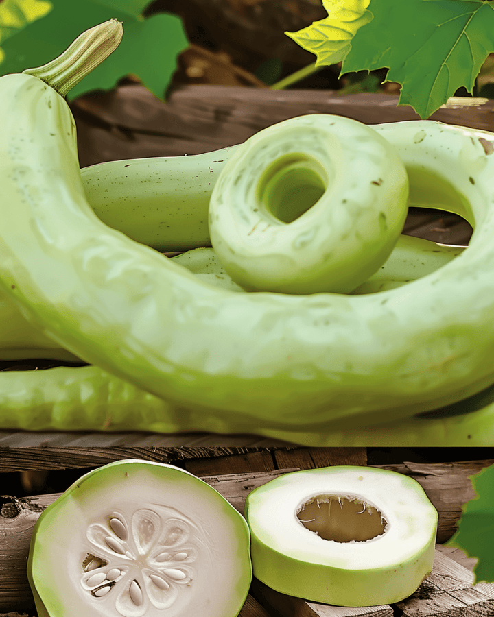 Cucuzzi Gourd Italian Snake zaden (Lagenaria siceraria) – eenjarig