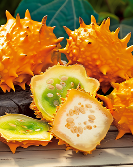 Gehoornde meloen zaden Cucumis Metuliferus eenjarige fruitvariëteit