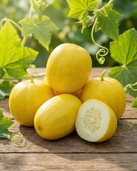 Komkommer Lemon Apple (Cucumis sativus) – eenjarige groentezaden van SeedsChoice