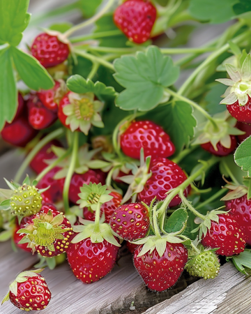 Alpine Strawberry Baron Von Solemacher Heirloom zaden (Fragaria vesca) – meerjarig