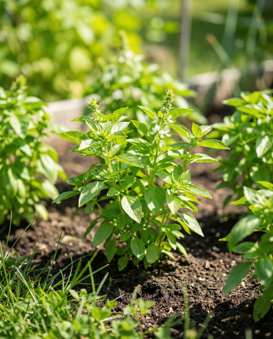 Citroenblaadjesbasilicum Microgreens (Ocimum basilicum) – eenjarige microgreens zaden van SeedsChoice