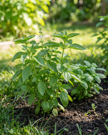Citroenblaadjesbasilicum Citrus Aroma (Ocimum basilicum) – eenjarige kruidenzaden van SeedsChoice