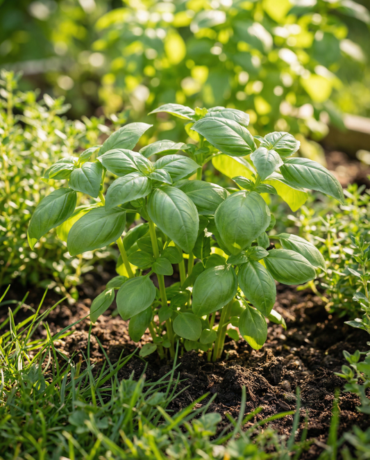 Basilicum Italiano Classico (Ocimum basilicum) – eenjarige kruidenzaden van SeedsChoice