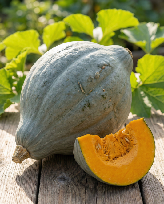 Pompoen Hubbard Blue (Cucurbita maxima) – eenjarige groentezaden van SeedsChoice