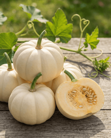 Pompoen Baby Boo Ornamental (Cucurbita pepo) – eenjarige groentezaden van SeedsChoice