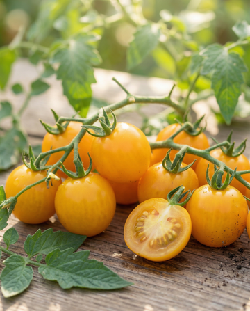 Cherry Tomato Cereza Amarilla (Solanum lycopersicum) – eenjarige groentezaden van SeedsChoice