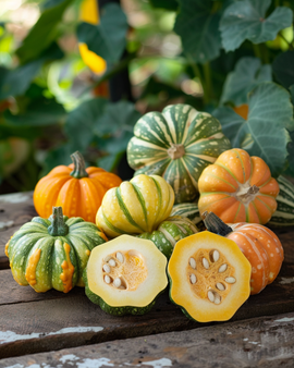 Patissonzaden Cucurbita Pepo kleurenmix eenjarig scallopini