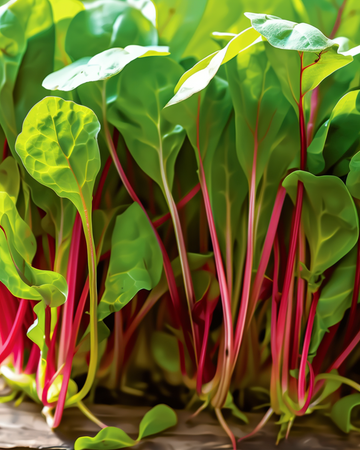 Snijbiet Rainbow Mixture Microgreens zaden (Beta vulgaris) – eenjarige microgreens