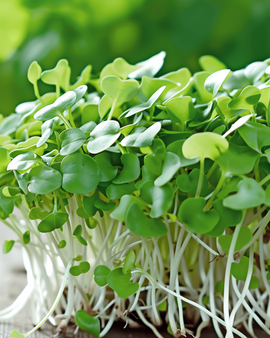 Mizuna-microgreenzaden Brassica Rapa eenjarig