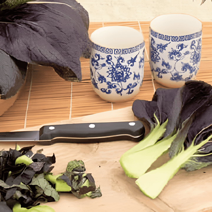 Red Tatsoi zaden (Brassica rapa) – groente
