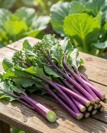 Hon Tsai Tai Purple Stems (Brassica rapa) – eenjarige zaden van SeedsChoice