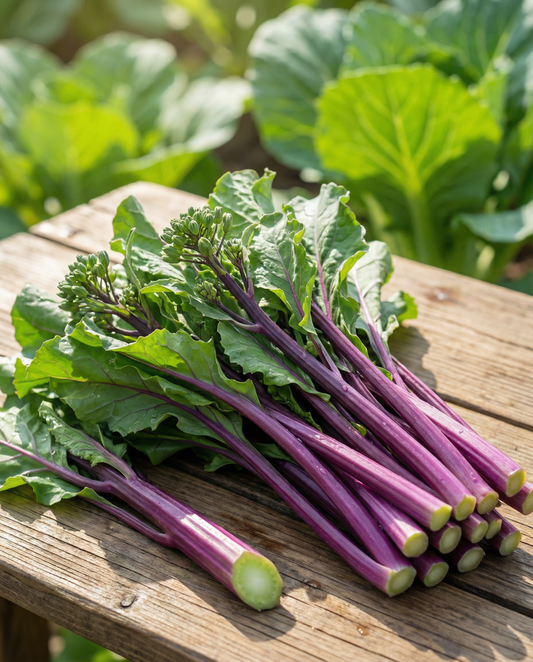 Hon Tsai Tai Purple Stems (Brassica rapa) – eenjarige zaden van SeedsChoice
