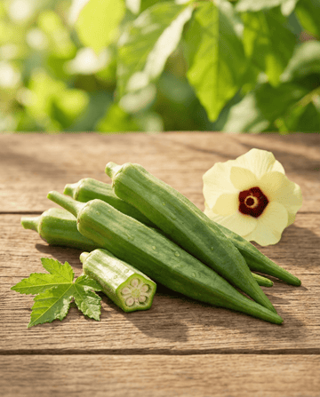 Okra Clemson Spineless Heirloom (Abelmoschus esculentus) – eenjarige groentezaden van SeedsChoice